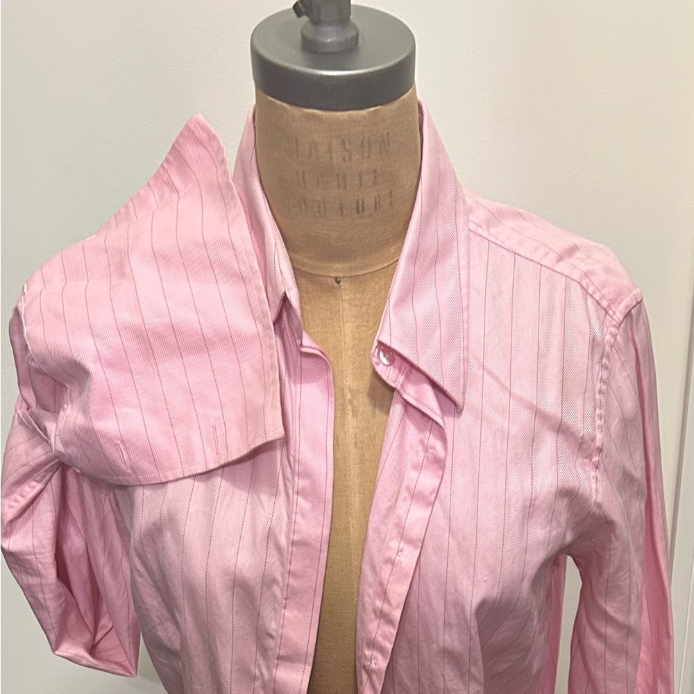 Thomas Pink French cuff 100% cotton pin-stripe shirt